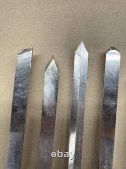 Lot of 6 Shapleigh's Woodworking Lathe Chisel/gouge