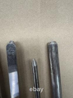 Lot of 6 Shapleigh's Woodworking Lathe Chisel/gouge