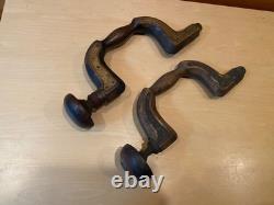 Lot of two antique woodworking bit brace tools