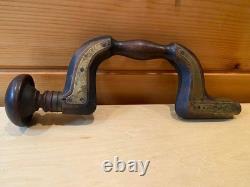 Lot of two antique woodworking bit brace tools