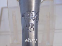 Luxury Japanese Dovetail Chisel Phoenix Engraved 1-11/16 Cut 8.5 Long Signed