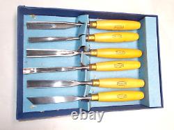 MARPLES M60A Set of (6) Woodworkers Vintage Carving Tools, Sheffield England