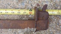 MATCHED PAIR Vintage Wetzler Sliding Bar Clamps, 48, shipyard woodworking wood