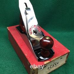 MILLERS FALLS 9C WOODWORKING PLANE Corrugated Sole Original Box Remarkable