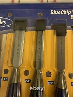 Marples Set Of 6 BlueChip Premium Woodworking Chisels with Mallet