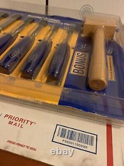 Marples Set Of 6 BlueChip Premium Woodworking Chisels with Mallet