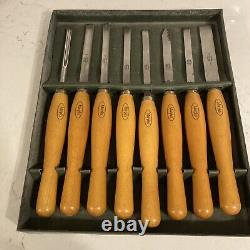 Marples Wood Carving Hand Chisels Woodturning Woodworking Tools Set of 8