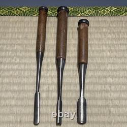 Maru Nomi Sotomaru Japanese Long Chisel #335 Carved Sculpture Carpenter WoodWork