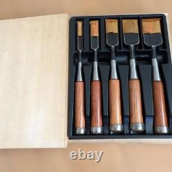 Masamune Nomi 5 Piece Chisel Set Woodworking Hand Tools Premium Vintage