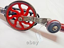 Millers-Falls Nice Vtg. No. 2 Woodworkers Hand Drill, Bits in Handle, 1931-1957