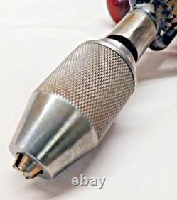 Millers-Falls Nice Vtg. No. 2 Woodworkers Hand Drill, Bits in Handle, 1931-1957
