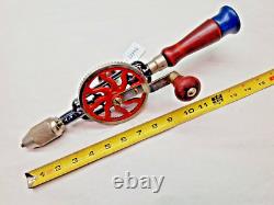 Millers-Falls Vtg No. 2A Woodworkers Hand Drill Bits in Handle 1957-1968 ERA USA