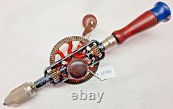 Millers-Falls Vtg No. 2A Woodworkers Hand Drill Bits in Handle 1957-1968 ERA USA