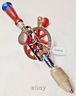 Millers-Falls Vtg No. 2A Woodworkers Hand Drill Bits in Handle 1957-1968 ERA USA