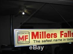 Millers falls WOODWORKING TOOLS LIGHTED SIGN miller planes braces tool stanley