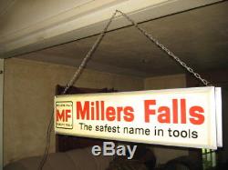 Millers falls WOODWORKING TOOLS LIGHTED SIGN miller planes braces tool stanley