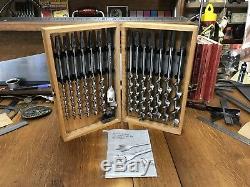 Minty Irwin Auger Drill Bit Tool Set Borchest Wood Case Woodwork 14 Bits