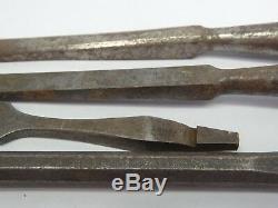 Mixed Antique & Vintage Lot Used Chisels Woodworking Punches Tools Sheffield
