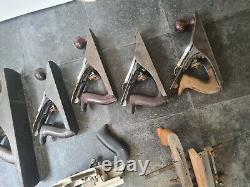 Mixed Joblot Of Vintage Stanley & Record Woodworking Planes Parts