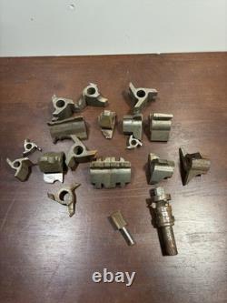 Mixed Lot Shaper Molder Cutter Heads & Knives Steel Woodworking Tooling Parts