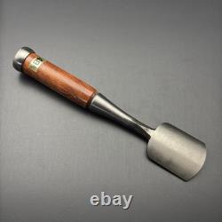 Miyanaga 48mm Japanese Nomi Round Chisel Gouge Carpentry White Steel NOS