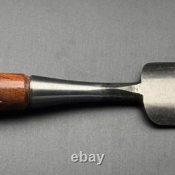 Miyanaga 48mm Japanese Nomi Round Chisel Gouge Carpentry White Steel NOS