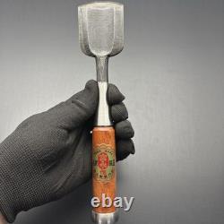 Miyanaga 48mm Japanese Nomi Round Chisel Gouge Carpentry White Steel NOS