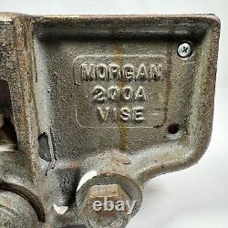 Morgan 200A Rapid Action Woodworking Bench Vise Tool 10 Jaw 12 Opening Vtg