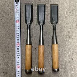 NOMI Chisel Japanese Carpentry Woodworking Tool 36mm Set Lot of 3