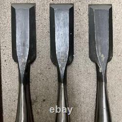 NOMI Chisel Japanese Carpentry Woodworking Tool 36mm Set Lot of 3