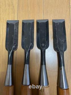 NOMI Chisel Japanese Carpentry Woodworking Tool 36mm Set Lot of 4