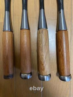 NOMI Chisel Japanese Carpentry Woodworking Tool 36mm Set Lot of 4