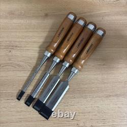 NOMI Chisel Japanese Carpentry Woodworking Tool 6-25mm Set Lot of 4