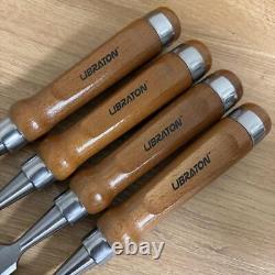 NOMI Chisel Japanese Carpentry Woodworking Tool 6-25mm Set Lot of 4