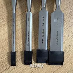 NOMI Chisel Japanese Carpentry Woodworking Tool 6-25mm Set Lot of 4