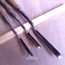 NOMI Chisel Japanese Carpentry Woodworking Tool 9mm 11mm 13mm Set Lot of 3