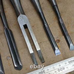 NOMI Chisel Japanese Carpentry Woodworking Tool Lot of 12 A-27