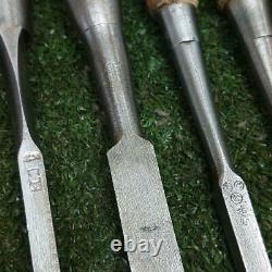 NOMI Chisel Japanese Carpentry Woodworking Tool Lot of 17 A-26