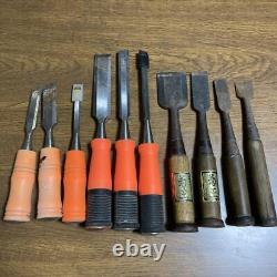 NOMI Chisel Japanese Carpentry Woodworking Tool Set Lot of 10