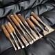 NOMI Chisel Japanese Carpentry Woodworking Tool Set Lot of 10 KY484