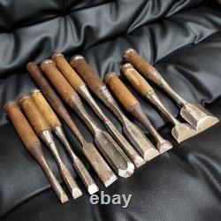 NOMI Chisel Japanese Carpentry Woodworking Tool Set Lot of 10 KY484