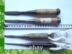 NOMI Chisel Japanese Carpentry Woodworking Tool Set Lot of 10 KY523