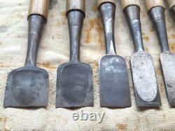 NOMI Chisel Japanese Carpentry Woodworking Tool Set Lot of 10 KY523