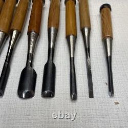 NOMI Chisel Japanese Carpentry Woodworking Tool Set Lot of 10 KY561