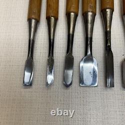 NOMI Chisel Japanese Carpentry Woodworking Tool Set Lot of 10 KY561