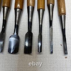 NOMI Chisel Japanese Carpentry Woodworking Tool Set Lot of 10 KY561