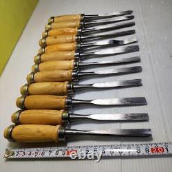 NOMI Chisel Japanese Carpentry Woodworking Tool Set Lot of 12 AI59