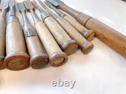 NOMI Chisel Japanese Carpentry Woodworking Tool Set Lot of 14