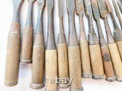 NOMI Chisel Japanese Carpentry Woodworking Tool Set Lot of 14