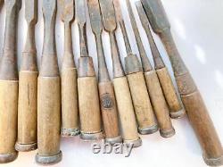 NOMI Chisel Japanese Carpentry Woodworking Tool Set Lot of 14